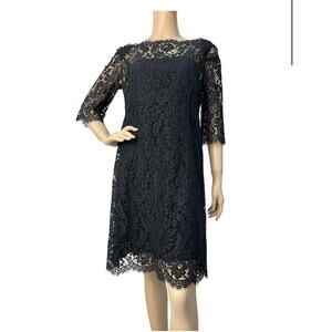 Dolce & Gabbana Black Lace  Classic Design Dress - Sz. 42